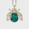 Sparkle bee hanging ornament, emerald