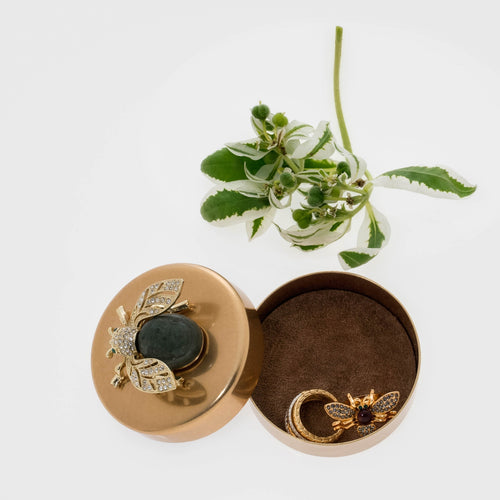 Labradorite sparkle bee jewelry box