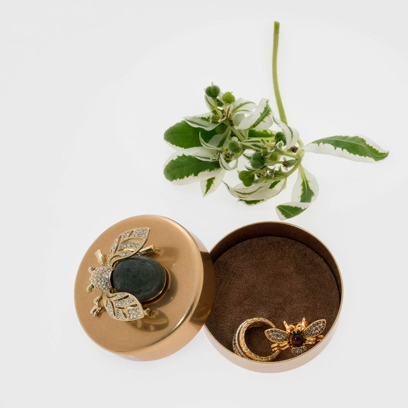 Labradorite sparkle bee jewelry box