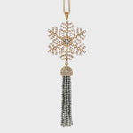 Snowflake tassel hanging ornament
