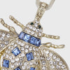 Classic bee hanging ornament, sapphire