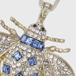 Classic bee hanging ornament, sapphire