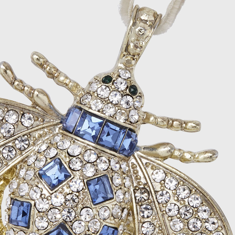 Classic bee hanging ornament, sapphire