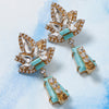 Starburst earrings, turquoise