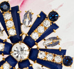 Starburst brooch, lapis lazuli