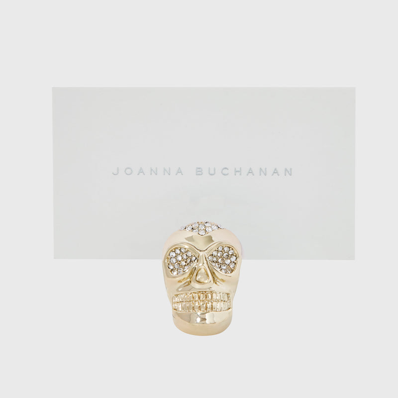 Skull placecard holders, set of two