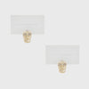 Skull placecard holders, set of two