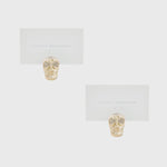 Skull placecard holders, set of two