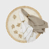 Straw bee placemat, set of four