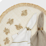 Straw bee placemat, set of four
