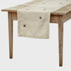Embroidered sparkle bee table runner