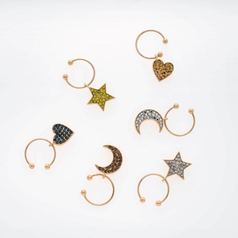 Celestial wine charms