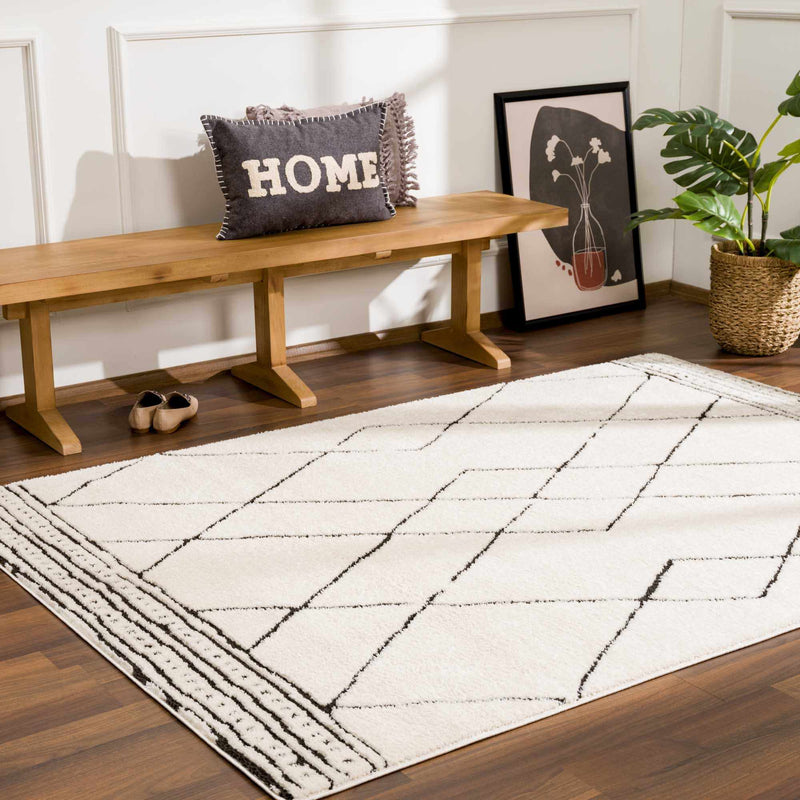 Keone Black & White Area Rug