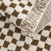 Leryn Brown&White Checkered Rug