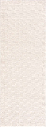 Leryn Ivory Checkered Area Rug