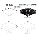 Pinggau Black Ottoman