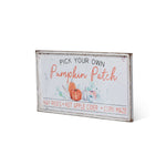 Lovecup Pumpkin Patch Iron Sign L254