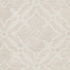 Fyffe Embossed Beige Wool Area Rug