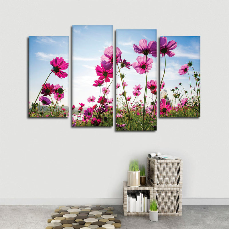 Wild Cosmos Flowers Wall Art