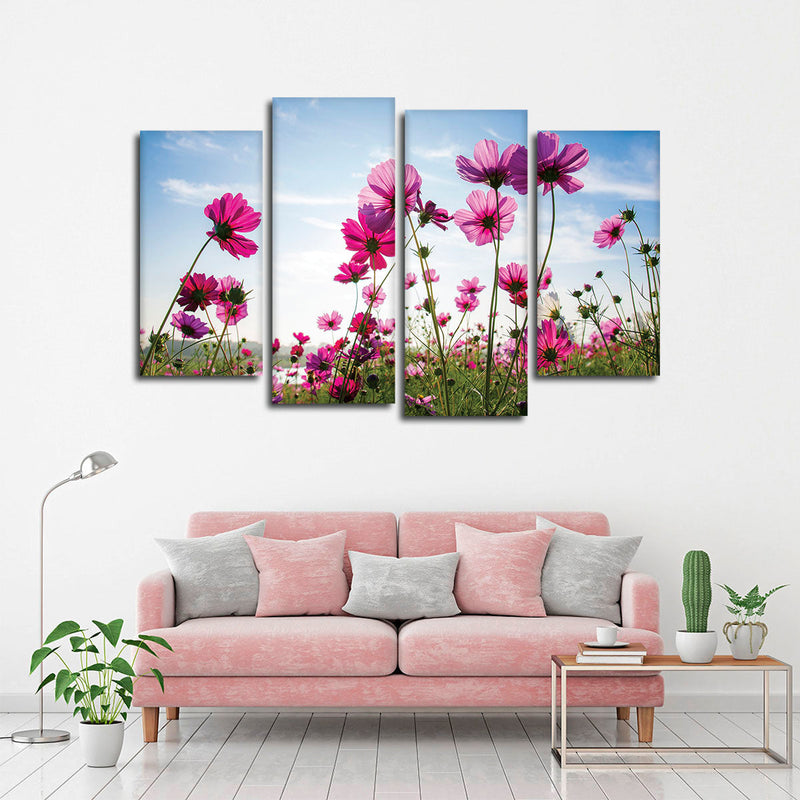 Wild Cosmos Flowers Wall Art