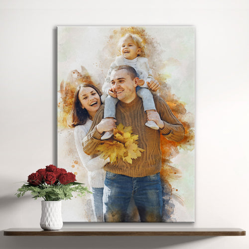 Custom Family Watercolor Portrait