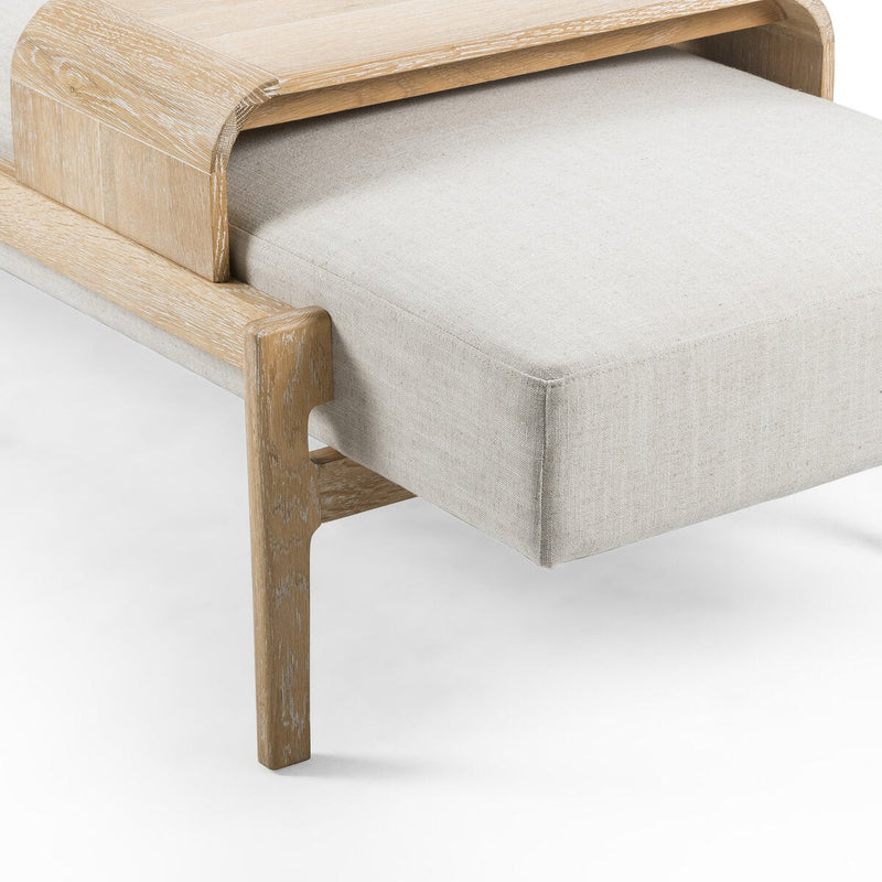 Fawkes Savoy Parchment Bench | ready to ship!