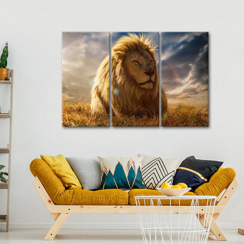 Safari Lion Glory Wall Art