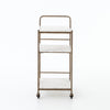 Tatum Antique Brass Rectangular Bar Cart | ready to ship!