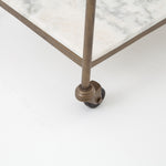 Tatum Antique Brass Rectangular Bar Cart | ready to ship!