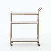 Tatum Antique Brass Rectangular Bar Cart | ready to ship!