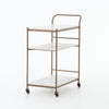 Tatum Antique Brass Rectangular Bar Cart | ready to ship!