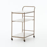 Tatum Antique Brass Rectangular Bar Cart | ready to ship!