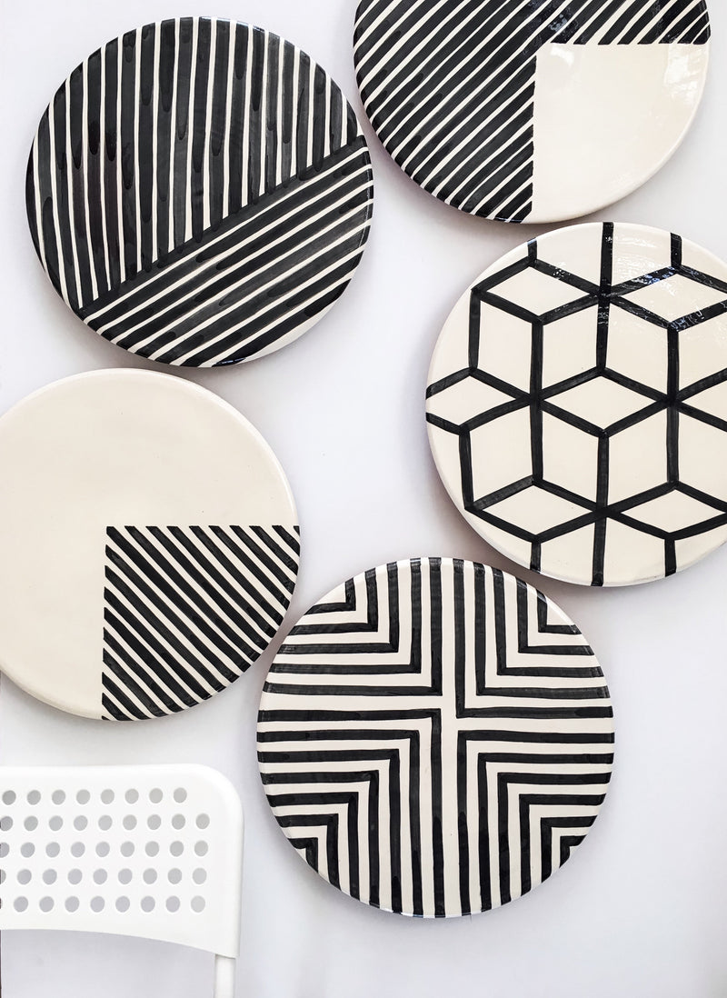 Casa Cubista Graphic Tableware - 3/4 Stripe Platter