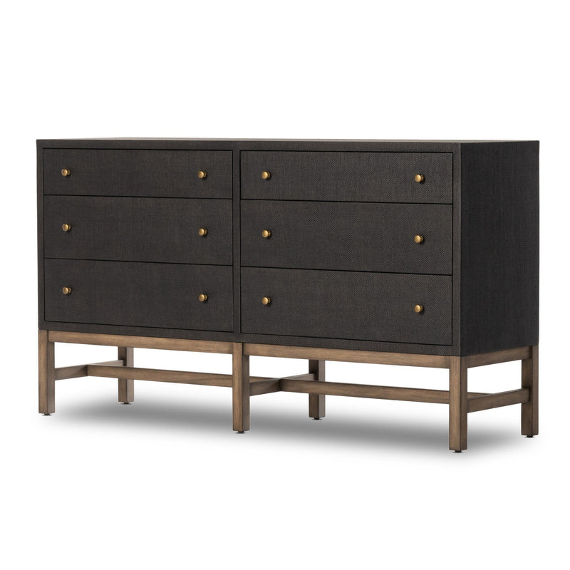 Fiona Russet Mahogany 6 Drawer Dresser | ready to ship!