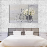 White Rose Bouquet Wall Art