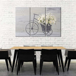 White Rose Bouquet Wall Art