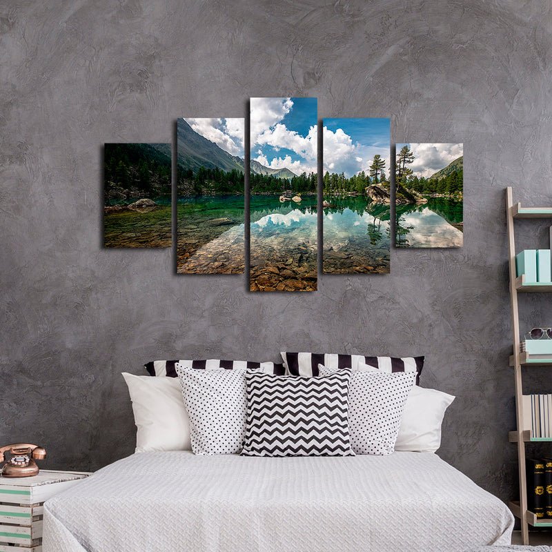 Tranquil Lake Landscape Wall Art