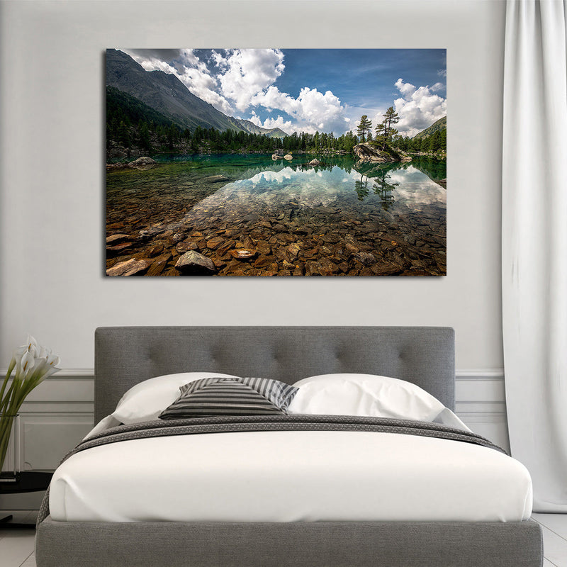 Tranquil Lake Landscape Wall Art