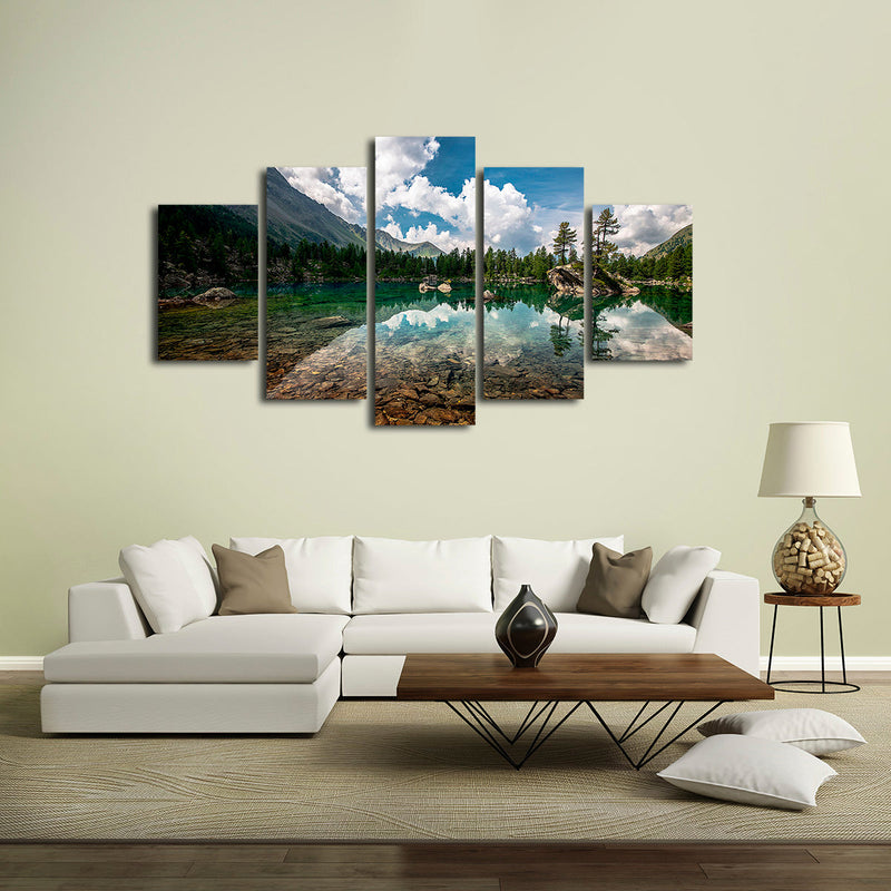 Tranquil Lake Landscape Wall Art