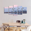 Pink Sky Over Ducks Wall Art