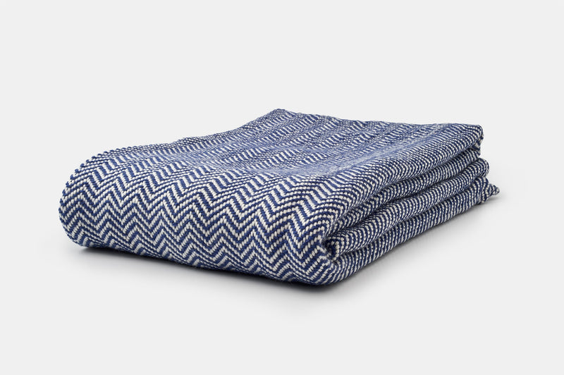 Chevron Pattern Soft Wool Throw Size Blanket