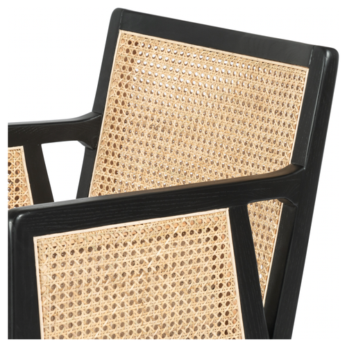 Antonia Cane Brushed Ebony Bar Stool | ready to ship!