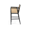 Antonia Cane Brushed Ebony Bar Stool | ready to ship!