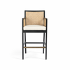 Antonia Cane Brushed Ebony Bar Stool | ready to ship!