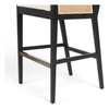 Antonia Cane Brushed Ebony Bar Stool | ready to ship!