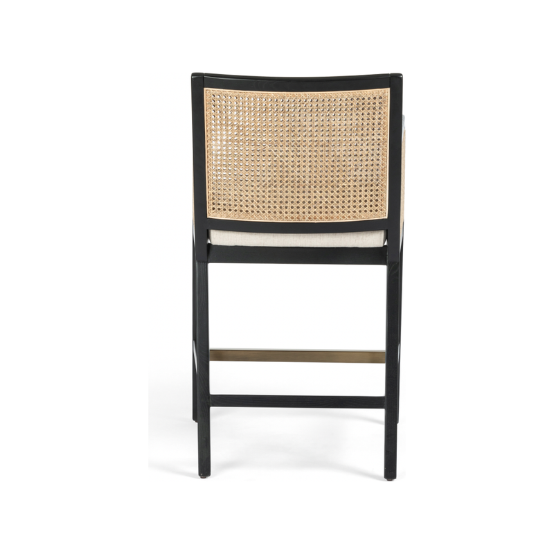Antonia Cane Brushed Ebony Bar Stool | ready to ship!