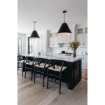 Muestra Counter + Bar Stool - Black Teak