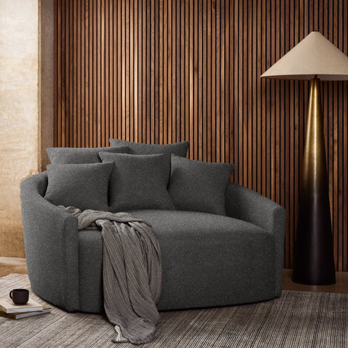 Chloe Fallon Charcoal Media Lounger | ready to ship!