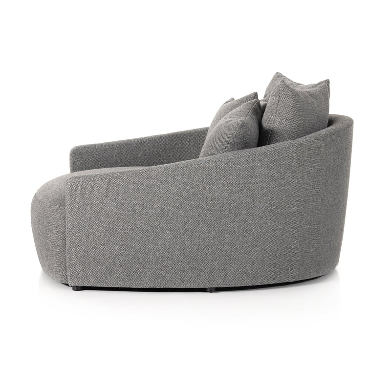 Chloe Fallon Charcoal Media Lounger | ready to ship!