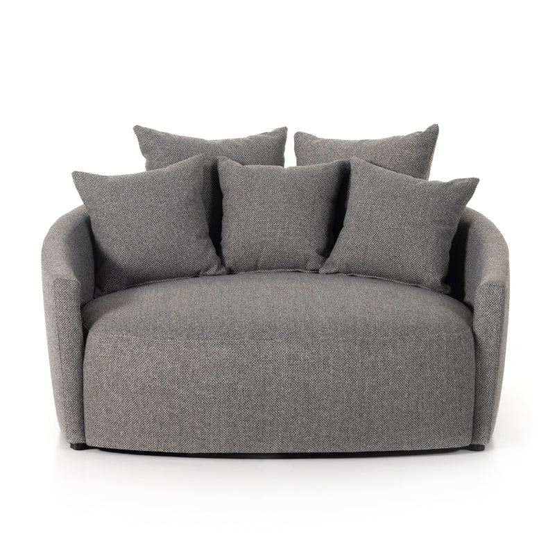 Chloe Fallon Charcoal Media Lounger | ready to ship!